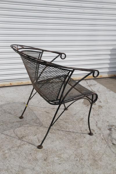 Metal patio table set