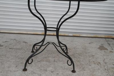 Metal patio table set