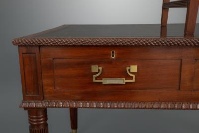 Metamorphic library table with steps