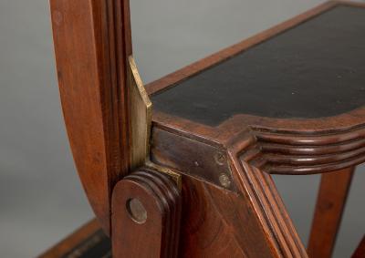 Metamorphic library table with steps