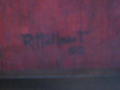 Metaphysical Painting by Roger Hullaert Belgium 1932 1988