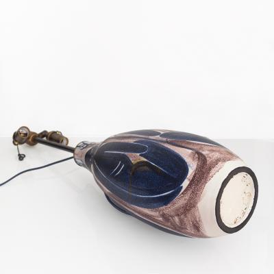 Mette Doller METTE DOLLER HAND PAINTED LAMP WITH 4 WOMEN FOR HOGANAS SWEDEN