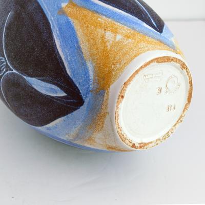 Mette Doller Mette Doller Large Hand Decorated Vase with 3 women for Hoganas Sweden