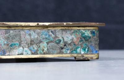 Mexican Modernist Mix Metals Tray Box by Los Castillos