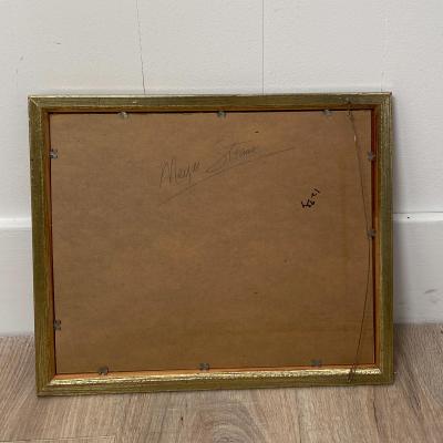 Meyer Straus Watercolor of a Forest Scene by Meyer Straus American 19th Century