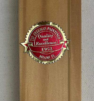 Miami Street Artist Jona Cerwinske Black White Abstract Painting c2010