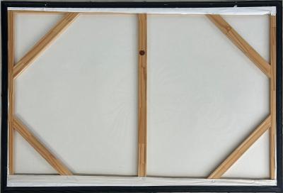 Miami Street Artist Jona Cerwinske Black White Abstract Painting c2010