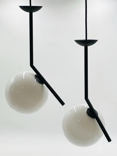 Michael Anastassiades Pair of Ic S Pendant Lights by Michael Anastassiades for Flos