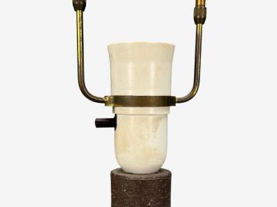 Michael Andersen S n Brown Stoneware Large Table Lamp Denmark 1960s