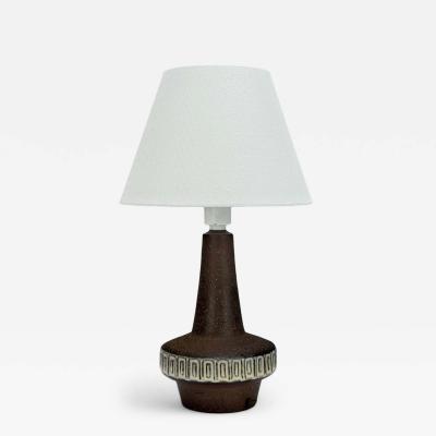 Michael Andersen S n Brown Stoneware Table Lamp Denmark 1960s