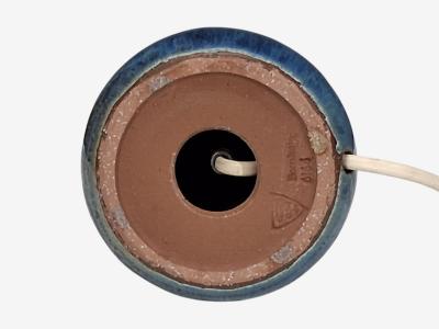 Michael Andersen S n Table Lamp Brown and Blue Stoneware Denmark 1960s
