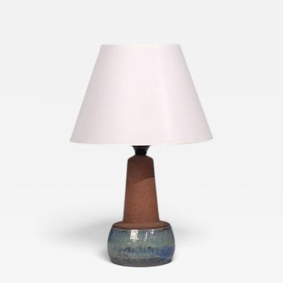 Michael Andersen S n Table Lamp Brown and Blue Stoneware Denmark 1960s
