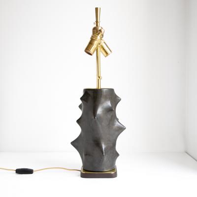 Michael Andersen Son KNUD BASSE FOR MICHAEL ANDERSEN SON ROSE THORN LAMP IN BLACK GLAZE
