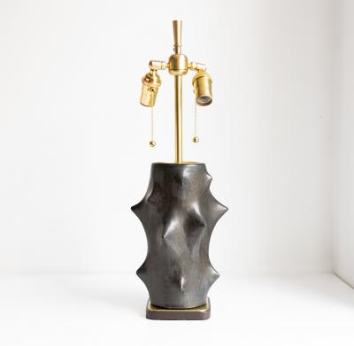 Michael Andersen Son KNUD BASSE FOR MICHAEL ANDERSEN SON ROSE THORN LAMP IN BLACK GLAZE