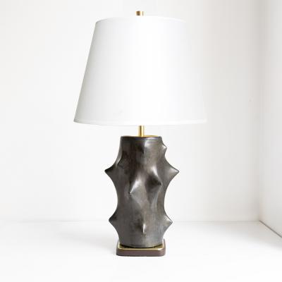Michael Andersen Son KNUD BASSE FOR MICHAEL ANDERSEN SON ROSE THORN LAMP IN BLACK GLAZE