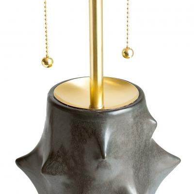 Michael Andersen Son KNUD BASSE FOR MICHAEL ANDERSEN SON ROSE THORN LAMP IN BLACK GLAZE