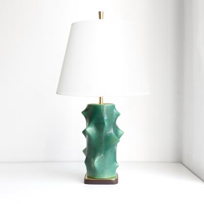 Michael Andersen Son KNUD BASSE FOR MICHAEL ANDERSEN SON ROSE THORN LAMP IN GREEN GLAZE