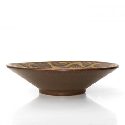 Michael Andersen Son MICHAEL ANDERSEN STONEWARE BOWL WITH 4 HORSES BORNHOLM DENMARK 1950