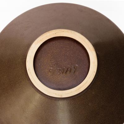 Michael Andersen Son MICHAEL ANDERSEN STONEWARE BOWL WITH 4 HORSES BORNHOLM DENMARK 1950