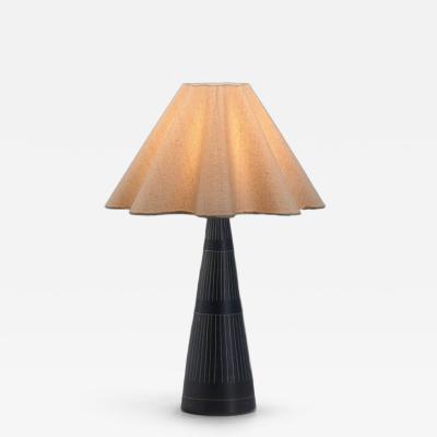 Michael Andersen Son Matte Glazed Ceramic Table Lamp by Michael Andersen S n Denmark 1950s