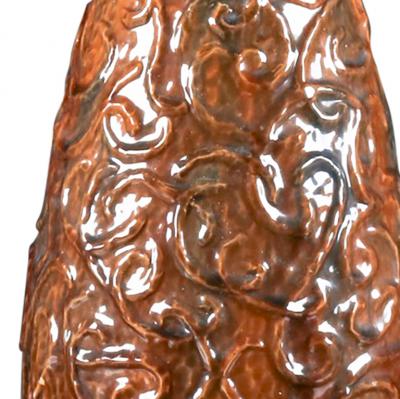 Michael Andersen Sons Arts and Crafts Table Lamp with Vermicelli Relief by Michael Andersen Sons