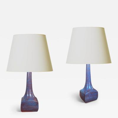 Michael Andersen Sons Pair of Table Lamps by Michael Andersen Sons