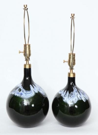 Michael Bang Michael Bang Black Emerald Orb Lamps