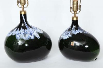 Michael Bang Michael Bang Black Emerald Orb Lamps