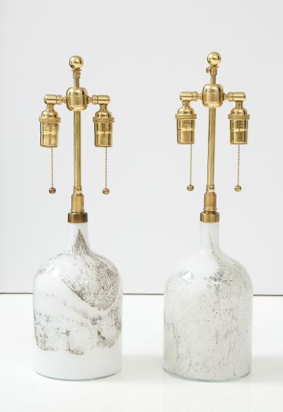 Michael Bang Michael Bang Holmegaard Pair of Glass Lamps 