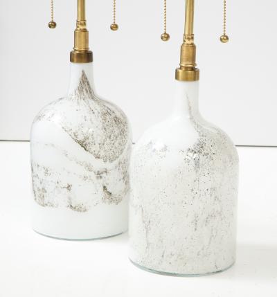 Michael Bang Michael Bang Holmegaard Pair of Glass Lamps 