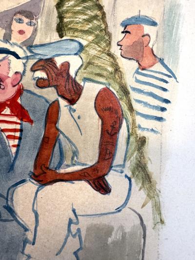 Michael Berry St Tropez Glamorous Star Struck Period Painting from the Brigitte Bardot Era