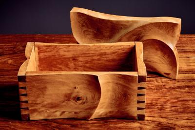 Michael Coffey Decorative Wooden Box in the Manner of Michael Coffey