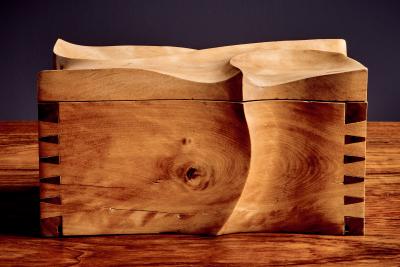 Michael Coffey Decorative Wooden Box in the Manner of Michael Coffey