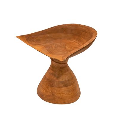 Michael Coffey Michael Coffey Rare Pair of Hand Carved Stools in Walnut 2007 Signed 