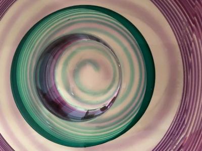 Michael David Contemporary Glass Kit Karbler Michael David Vortex Sculpture Bowl