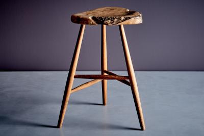 Michael Elkan American Studio Bar Stool by Michael Elkan