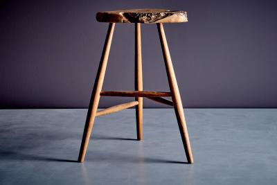 Michael Elkan American Studio Bar Stool by Michael Elkan