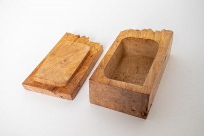 Michael Elkan Michael Elkan Studio Craft Handcrafted Burl Wood Box