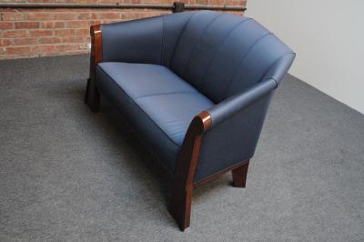 Michael Graves Postmodern Settee in Stained Birdseye Maple by Michael Graves