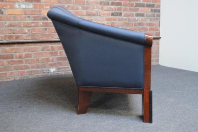 Michael Graves Postmodern Settee in Stained Birdseye Maple by Michael Graves