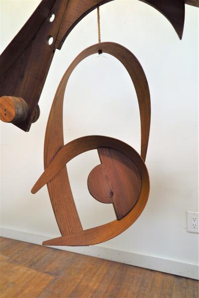 Michael Ince Abstract Wooden Mobil Sculpture by Michael Ince