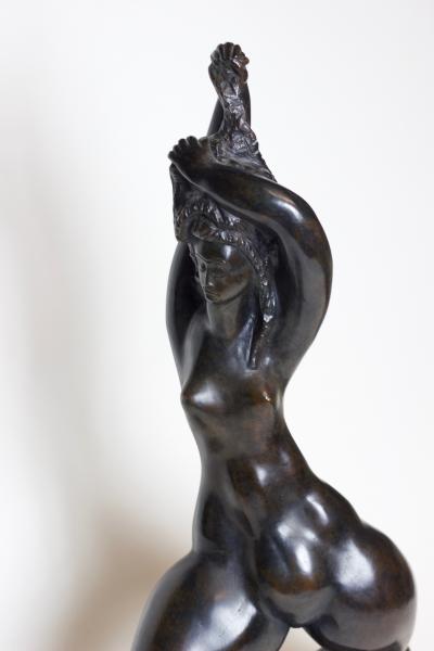 Michael Lanz Michael Lantz Bronze Female Sculpture org American
