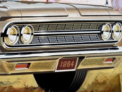 Michael Mikos Dodge 880 Convertible Original Advertisement Art Mid Century Automobilia 1964