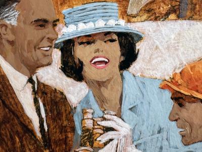 Michael Mikos Dodge 880 Convertible Original Advertisement Art Mid Century Automobilia 1964