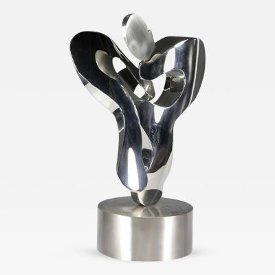 Michael Oguns Free Form Stainless Steel Sculpture by Michael Oguns