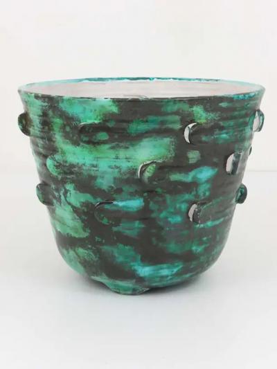 Michael Powolny Large Michael Powolny Viennese Art Nouveau Secession Flower Pot Austria 1920s