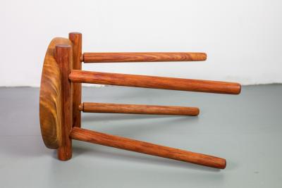 Michael Rozell 1 of 2 Studio Stools by Michael Rozell in Silk Wood and Bubinga