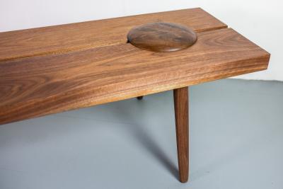 Michael Rozell Michael Rozell Studio Dome Bench or Coffee Table in Figured Walnut