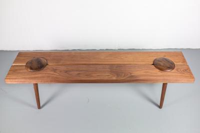 Michael Rozell Michael Rozell Studio Dome Bench or Coffee Table in Figured Walnut