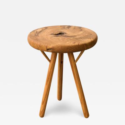 Michael Rozell Stool in White Oak Burl by Michael Rozell USA 2021